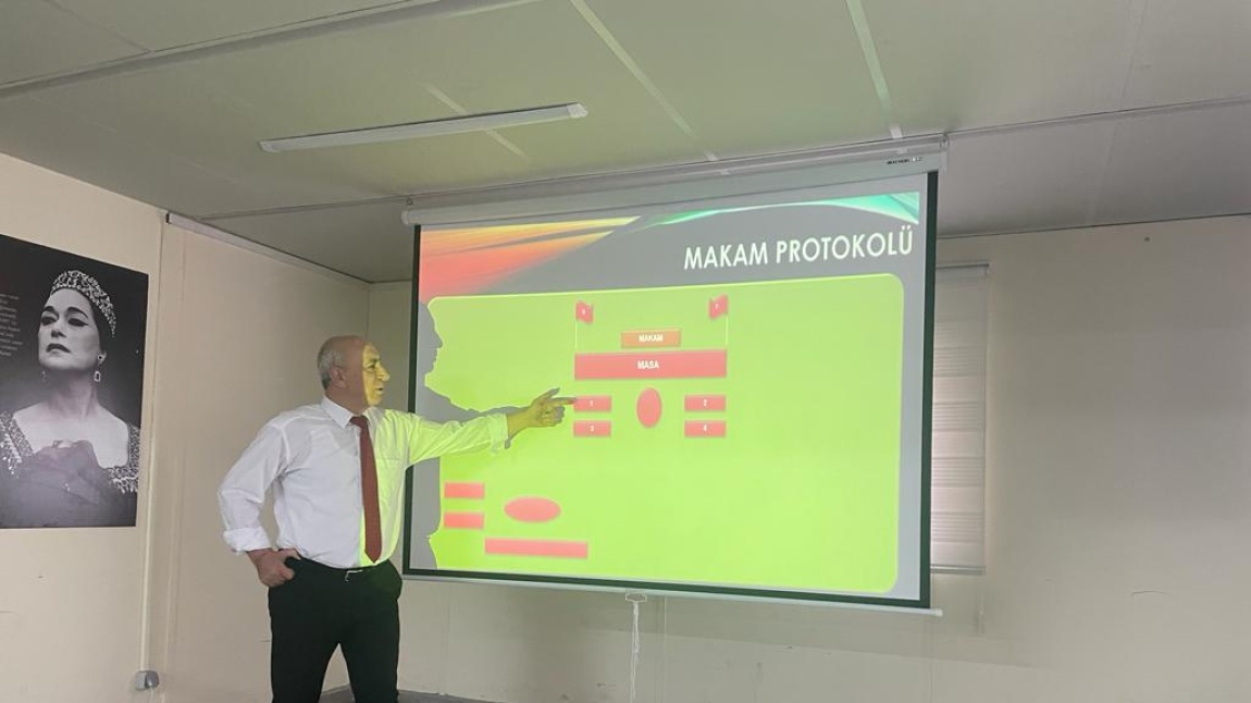 İlçe Milli Eğitim Müdürümüz Musa YILDIRIM'ın Protokol Eğitimi Kursu